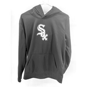 Chicago White Sox Youth Black Pullover Hoodie Genuine Merchandise
